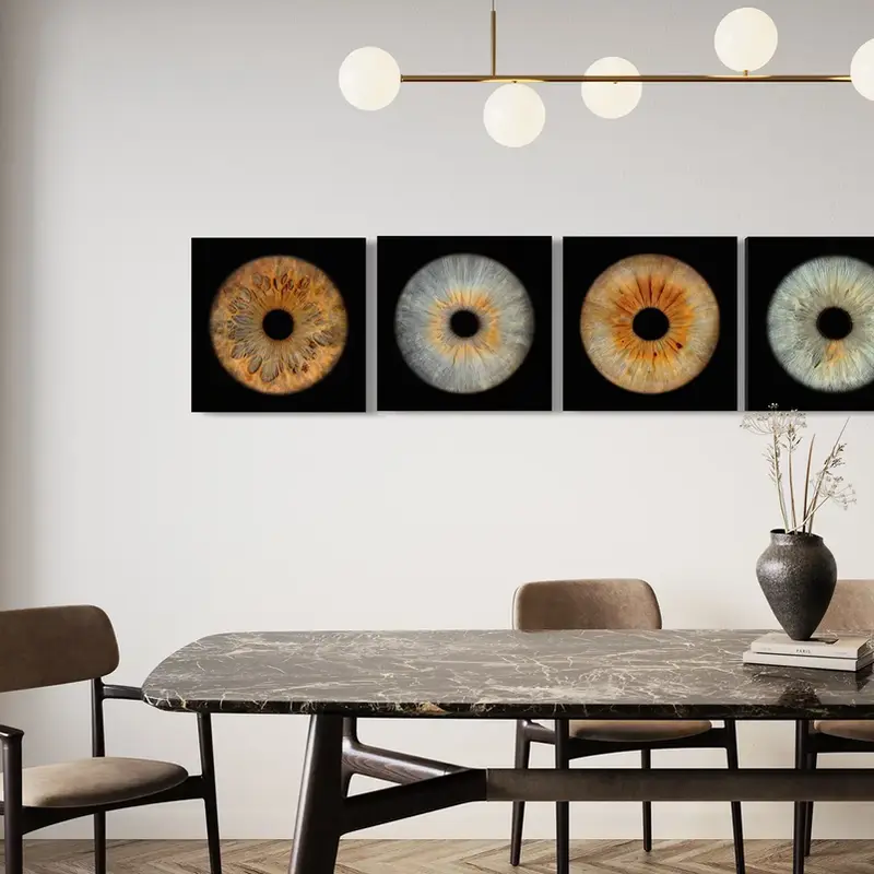 Iris Arrangement als Wandbild – mehrere Iriden in Komposition
